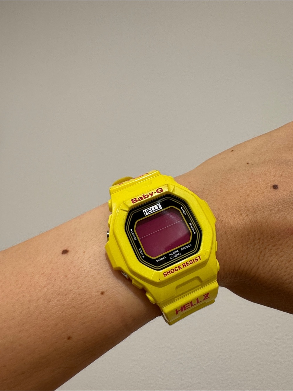 Casio Baby-G x Hellz Watch, yellow